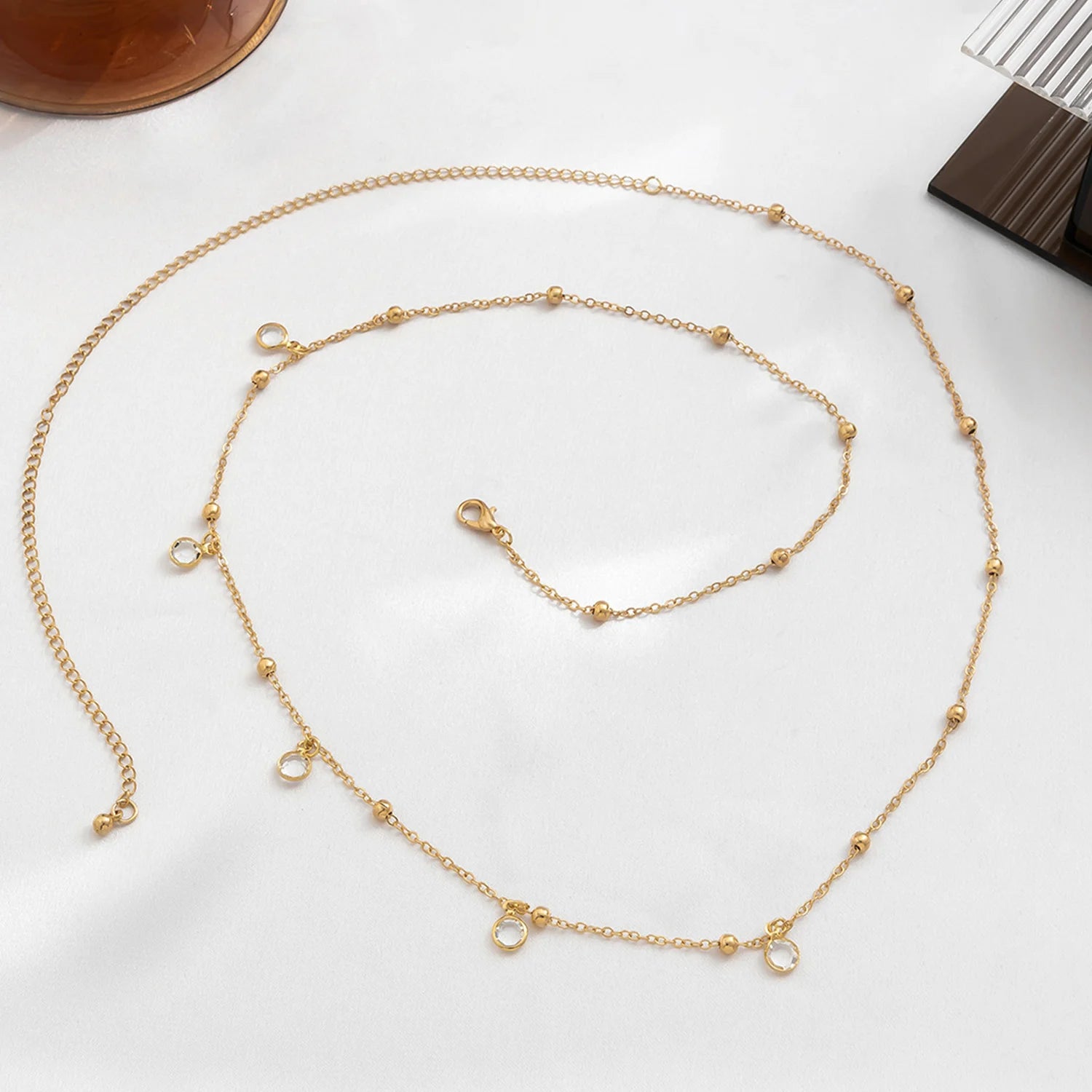 Rhinestone Belly Chain for Summer Beach Fashion - Smarsty
