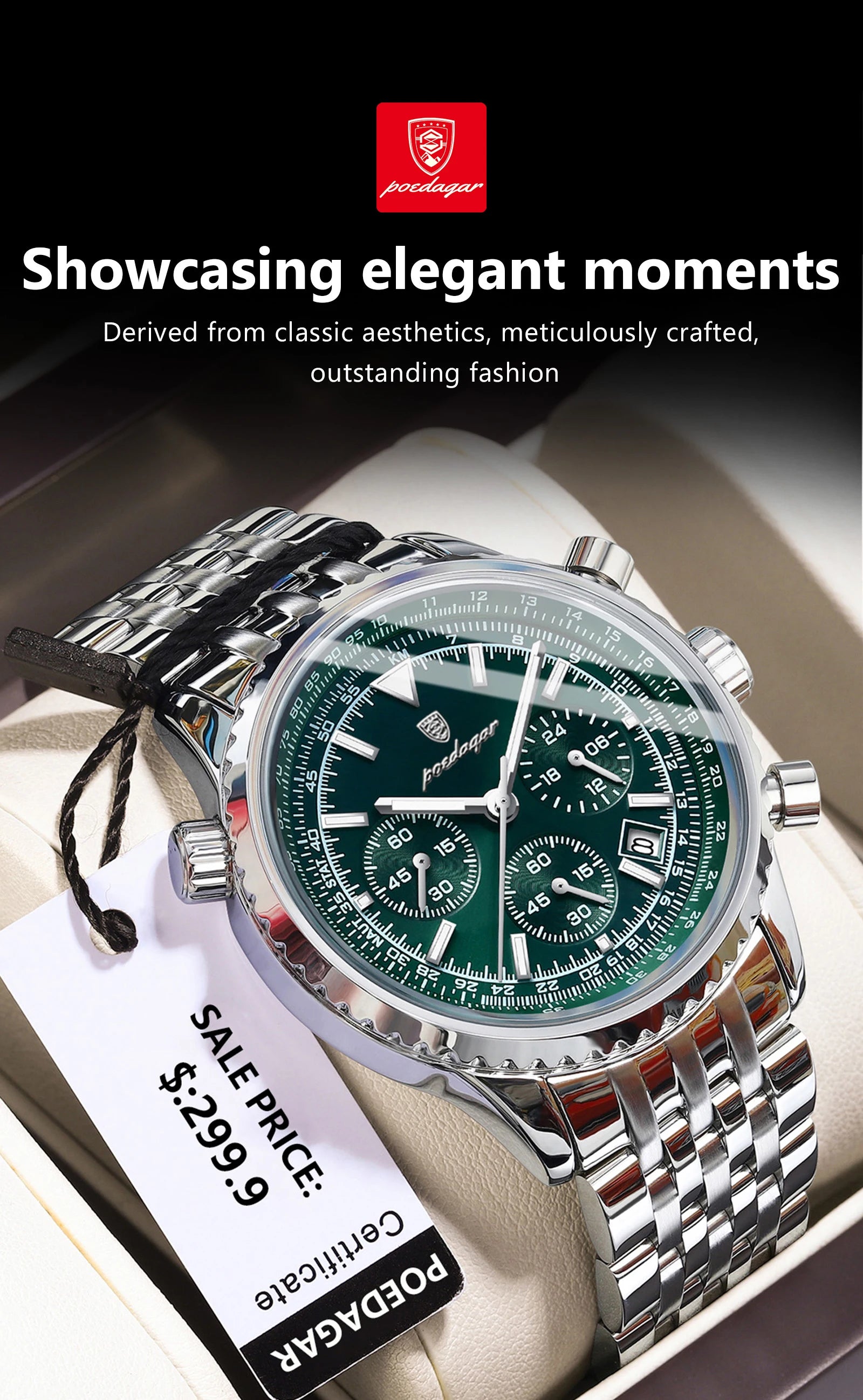 Luxury Men's Waterproof Chronograph Quartz Watch - Smarsty