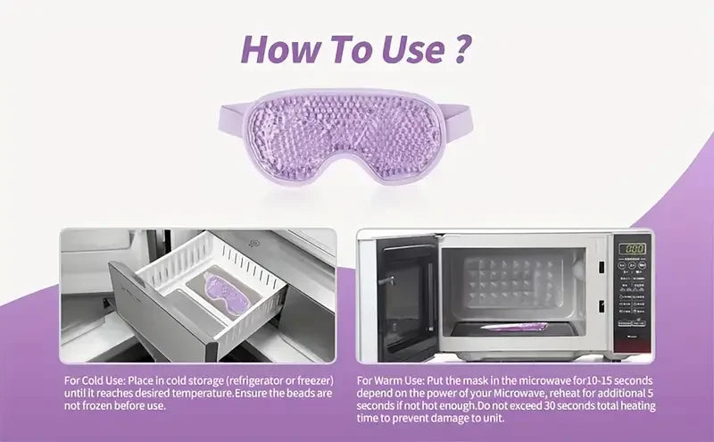 Cooling Gel Eye Mask for Puffiness Relief and Comfort - Smarsty