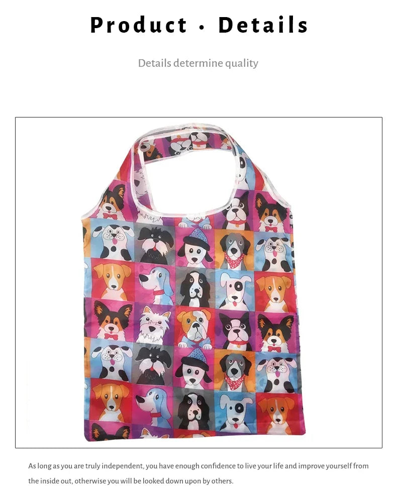 Reusable Nylon Grocery Bag Foldable Tote Eco Friendly - Smarsty