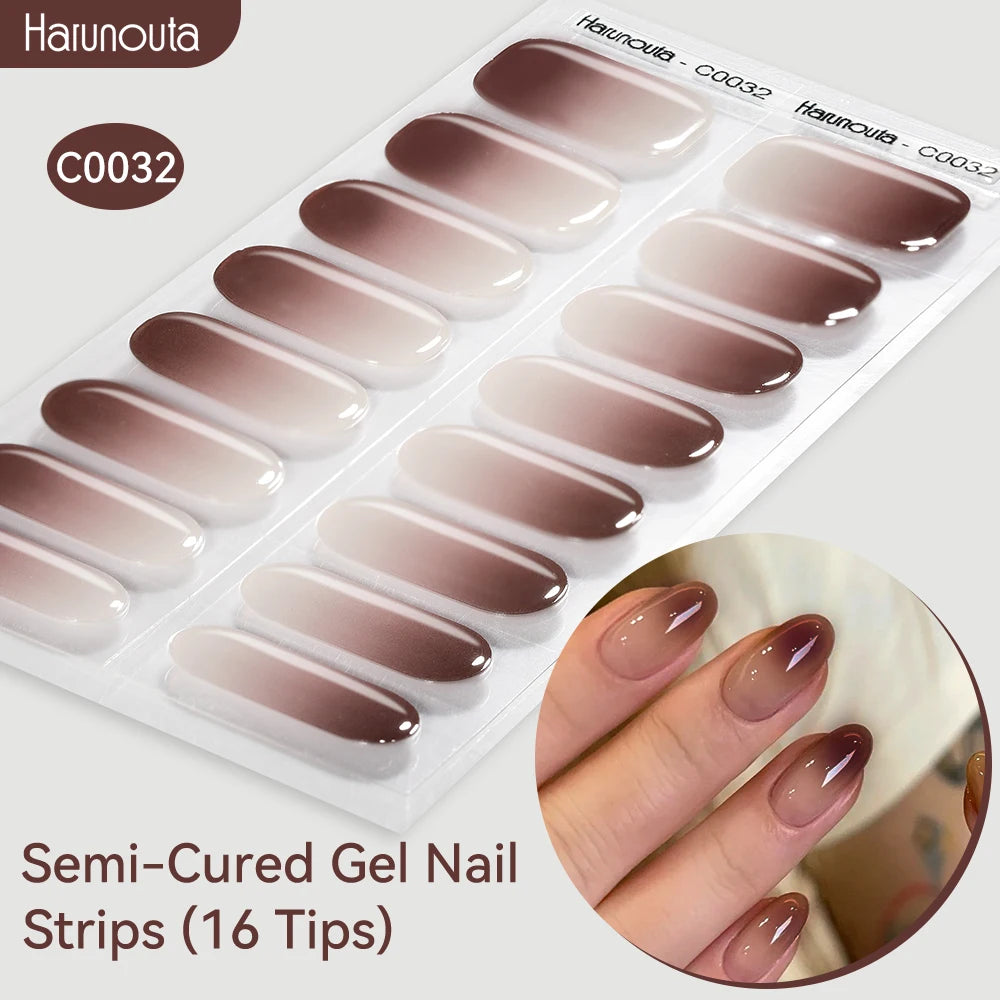 Gradient Auroras Gel Nail Strips for Easy DIY Manicure - Smarsty