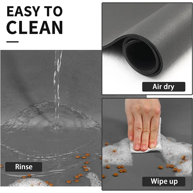 Absorbent Pet Feeding Mat for Easy Clean Up - Smarsty
