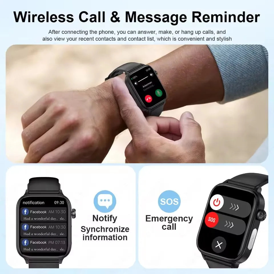 2025 Smart Watch with ECG PPG HRV Health Monitoring - Smarsty