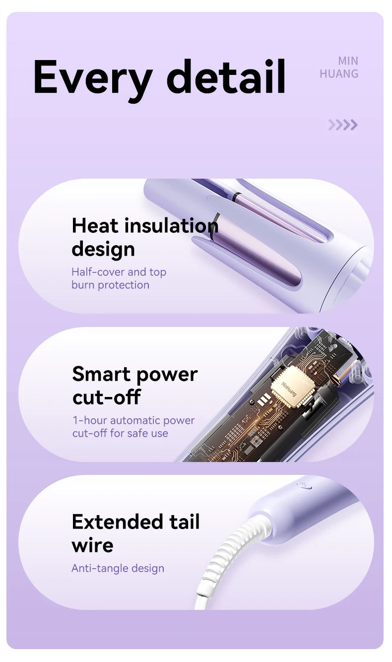 Professional 32mm Hair Curling Iron for Effortless Curls - Smarsty