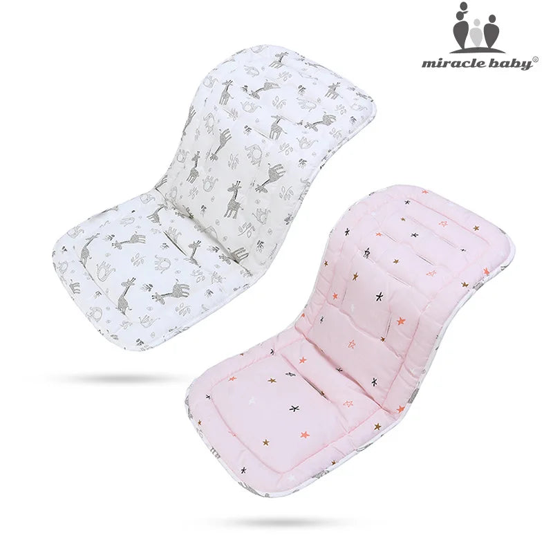 Comfortable Cotton Baby Stroller Pad Four Seasons General Soft Seat Cushion Child Cart Seat Mat Kids Pushchair Cushion For 0-27M by Smarsty