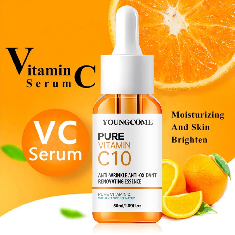 Vitamin C Serum with Hyaluronic Acid for Dark Skin Brightening - Smarsty