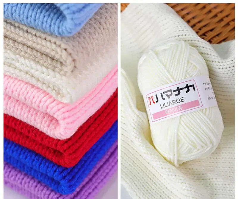 Soft Cotton Knitting Yarn for DIY Baby Sweaters - Smarsty
