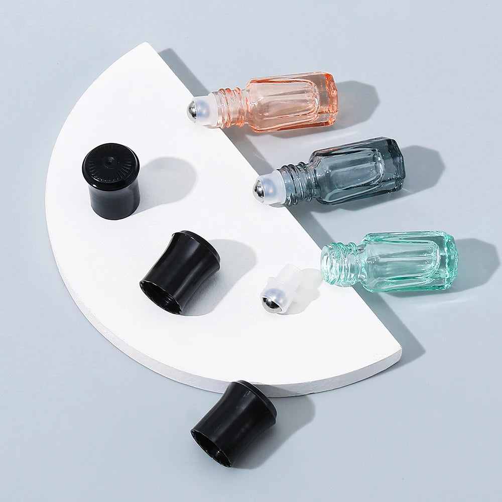 Mini Glass Roll-On Bottles Set for Travel - Smarsty