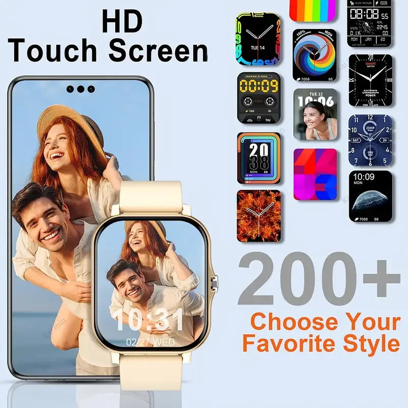 Smart Watch with Blood Pressure Monitor and Bluetooth Connectivity - Smarsty