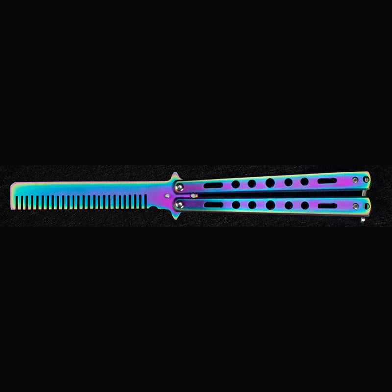 Stainless Steel Folding Butterfly Comb for Hair Training - Smarsty