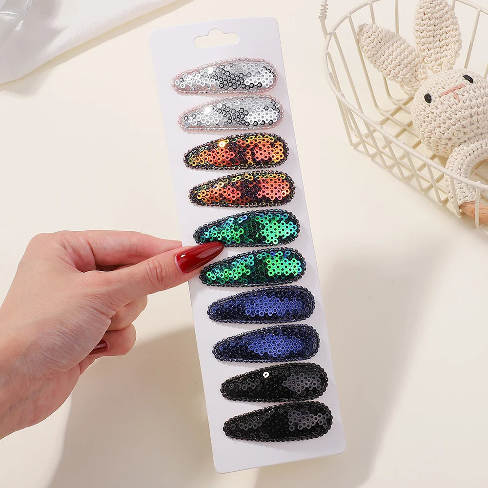 10 Pcs Cotton Alloy Hair Clips for Kids - Smarsty