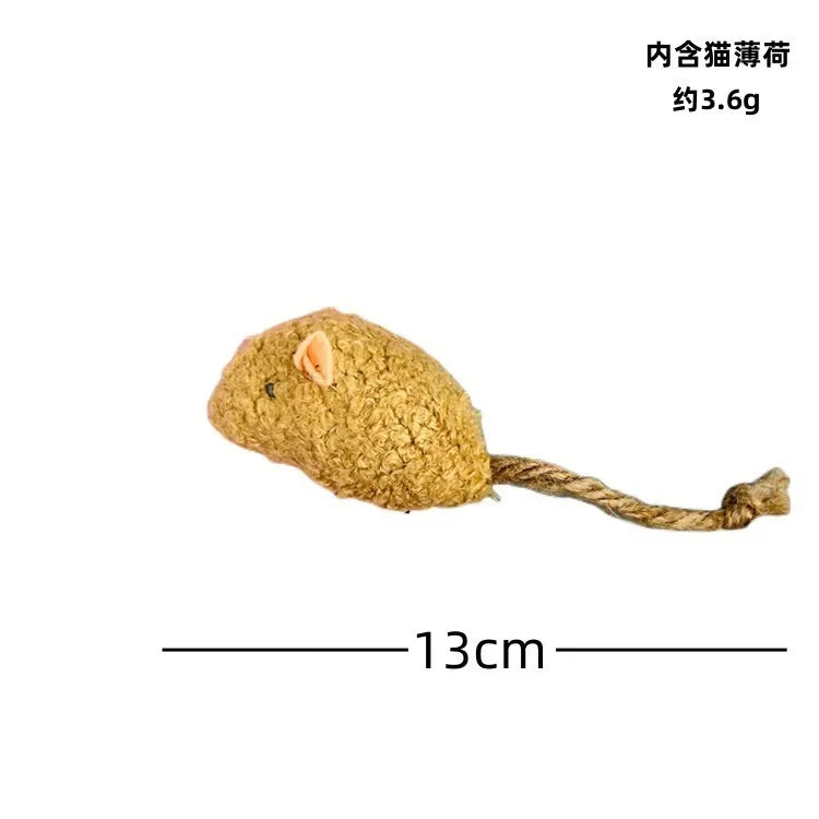 Funny Plush Cat Toy Soft Solid Interactive Mice Mouse Toys For Funny Kitten Pet Cats Playing Scratch Training Game Supplies