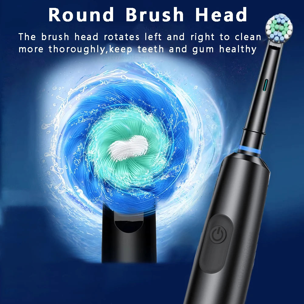 Waterproof Electric Toothbrush with 8 Heads and Timer - Smarsty