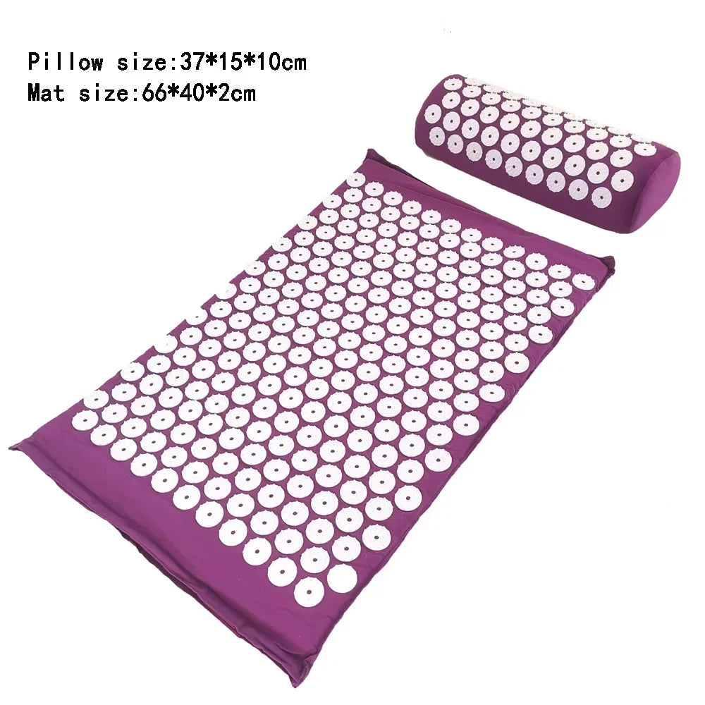 Acupressure Mat and Pillow Set for Pain Relief - Smarsty