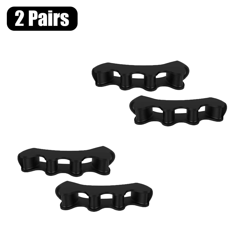 Toe Separators Doctor Recommended Correct Foot and Bunion Pain,Plantar Fasciitis Toe Straightener to Improve Functional Mobility - Smarsty
