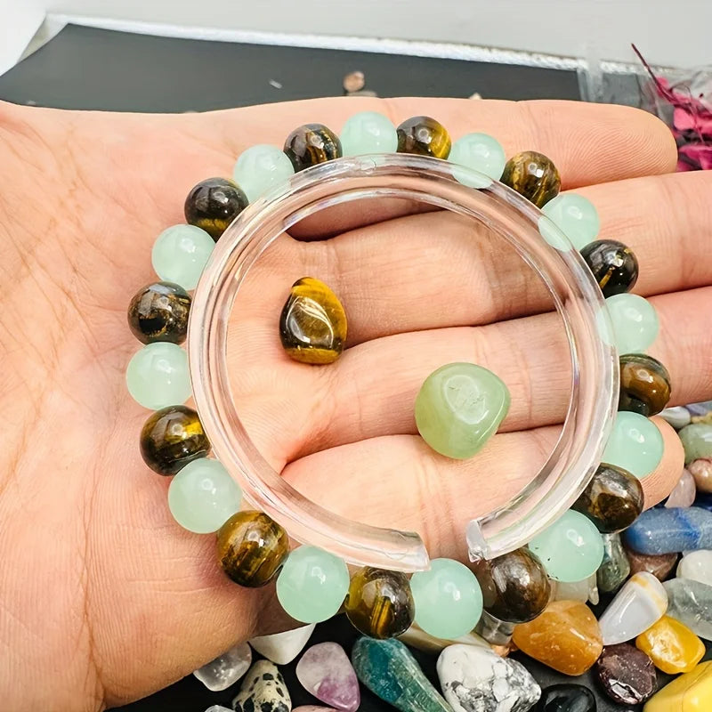 Healing Green Aventurine Tiger Eye Bracelet for Good Luck - Smarsty