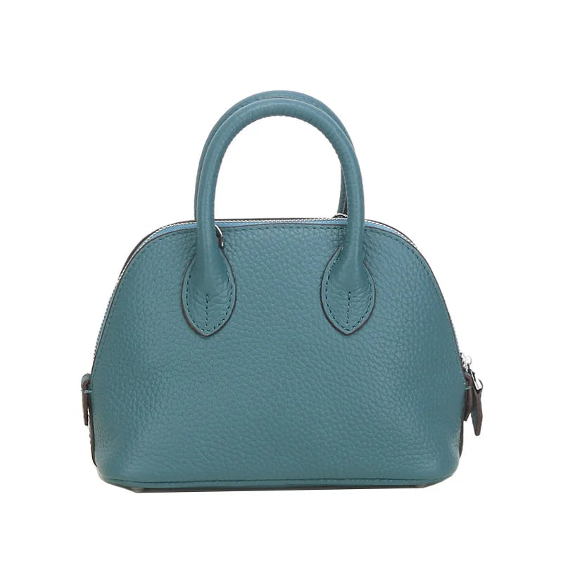 Cow Leather Shell Bag Crossbody Women Messenger Style - Smarsty