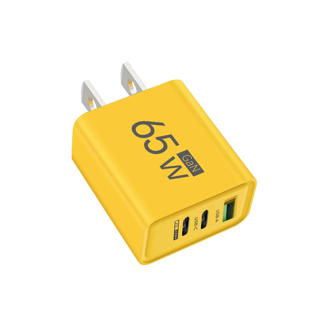 GaN 65WMax USB C PD Ultra Fast Charging Wall Charger - Smarsty