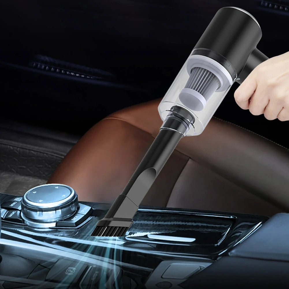 6000Pa Mini Portable Cleaner Cordless Handheld Vacuum Cleaner Dual Use Fully Automatic Power Cleaning Appliance for Home and Car