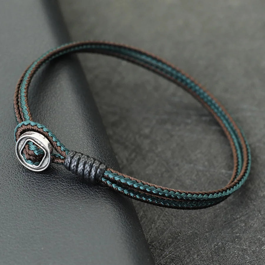 Grade A Weaven String Bracelet For Men Casual Outdoor Use - Smarsty