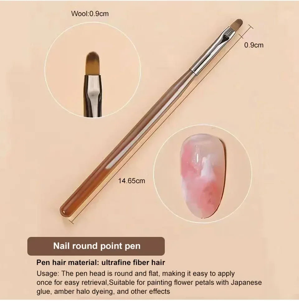 9PCS Nail Art Brush Set for Precision Acrylic Designs - Smarsty