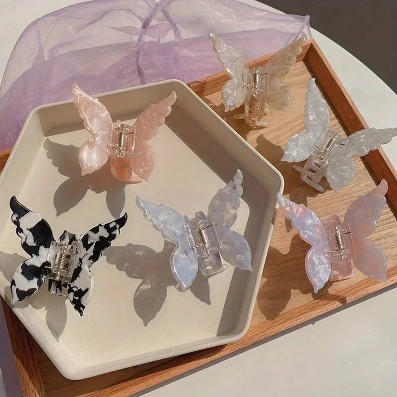 Butterfly Acetate Hair Clip Lightweight Gradient Tie Dye - Smarsty