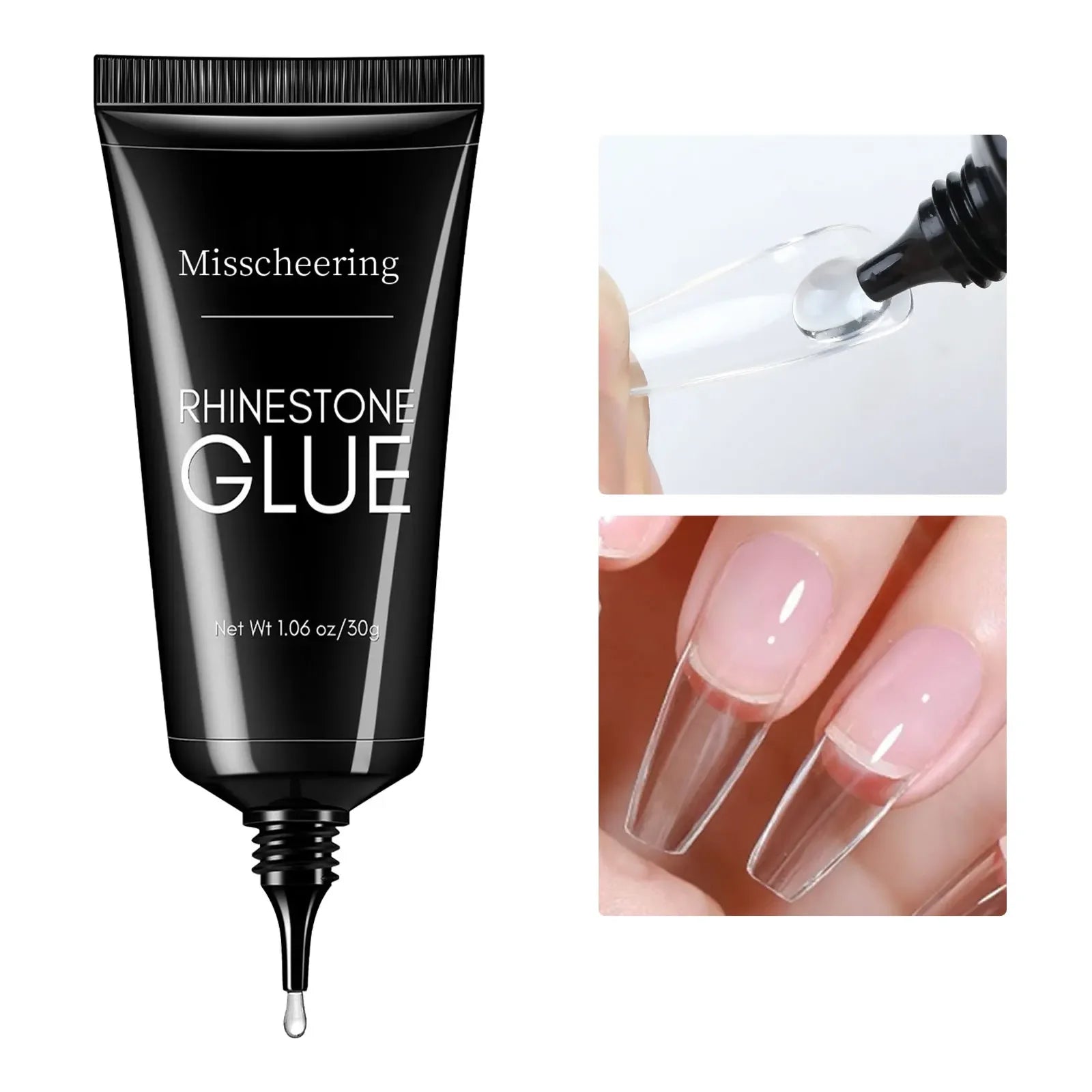 30g Nail Rhinestone Glue for Nails Super Strong Gel Nail Glue for Nail Charm 3D Nails Bling Gel Decoration Gem Nail Art Diamonds - Smarsty