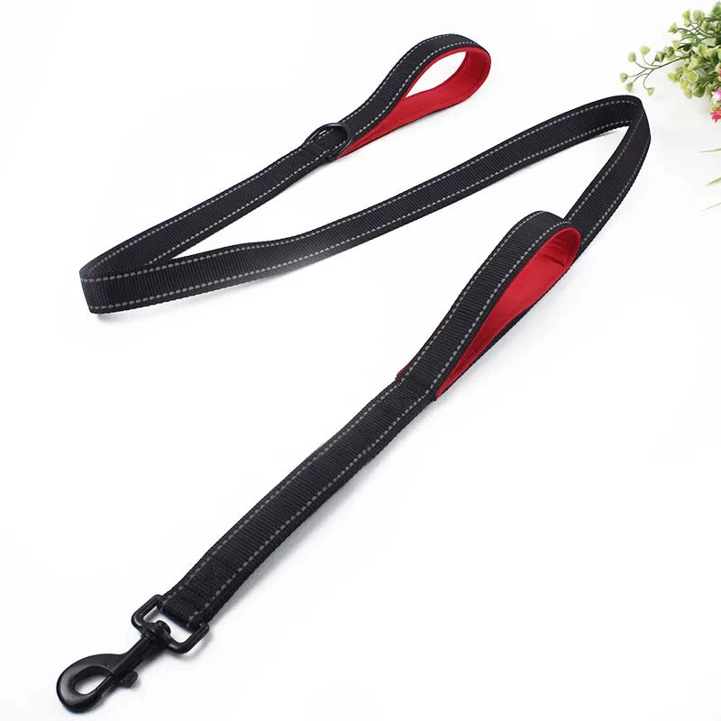 Heavy Duty Dog Leash with Dual Handles for Control - Smarsty