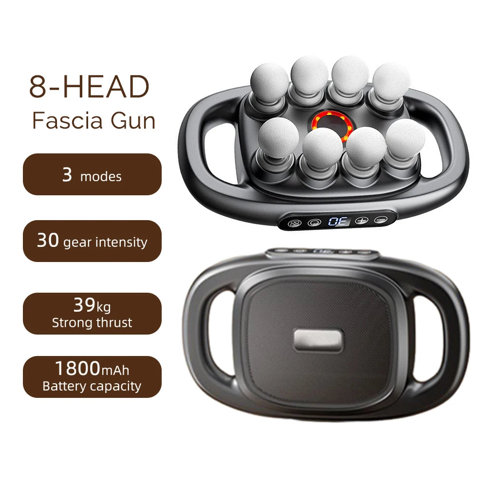16-Head Fascia Gun High-Frequency Vibration Body Massage Gun Back and Waist Massager Neck Shoulder Massager Muscle masajeador - Smarsty