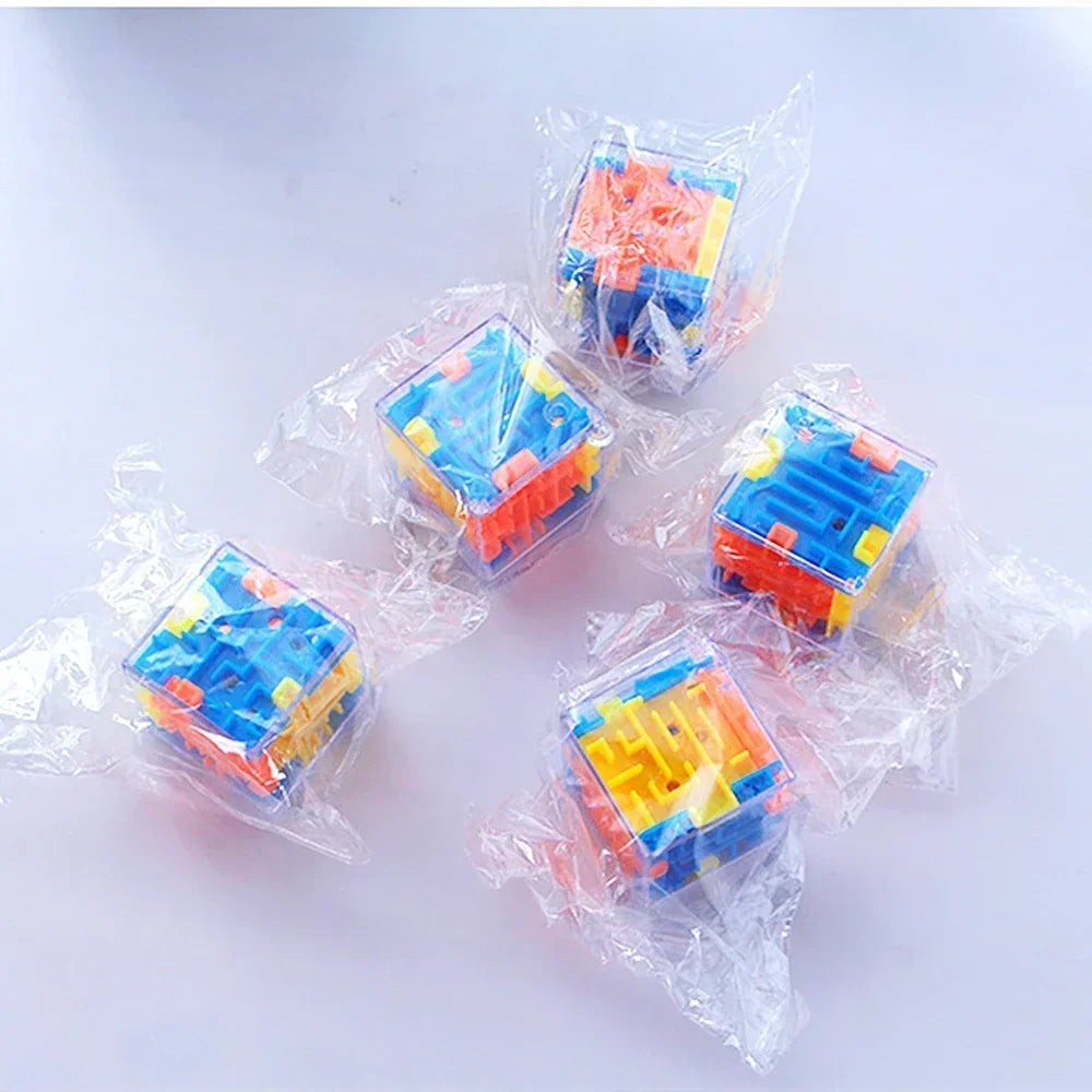 3D Maze Magic Cube Six-sided Transparent Puzzle Speed Cube Rolling Ball Magic Cubes Maze Toys For Children Stress Reliever Toys by Smarsty