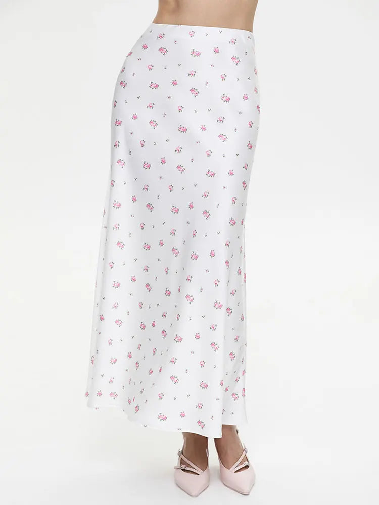 Tossy Summer Printed Fashion Long Skirt For Women High Waist Contrast Patchwork Slim Elegant Party Looks Ladies Y2k Maxi Skirt - Smarsty