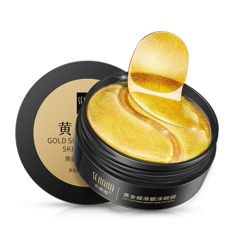 24K Gold Hyaluronic Acid Eye Masks for Dark Circles - Smarsty