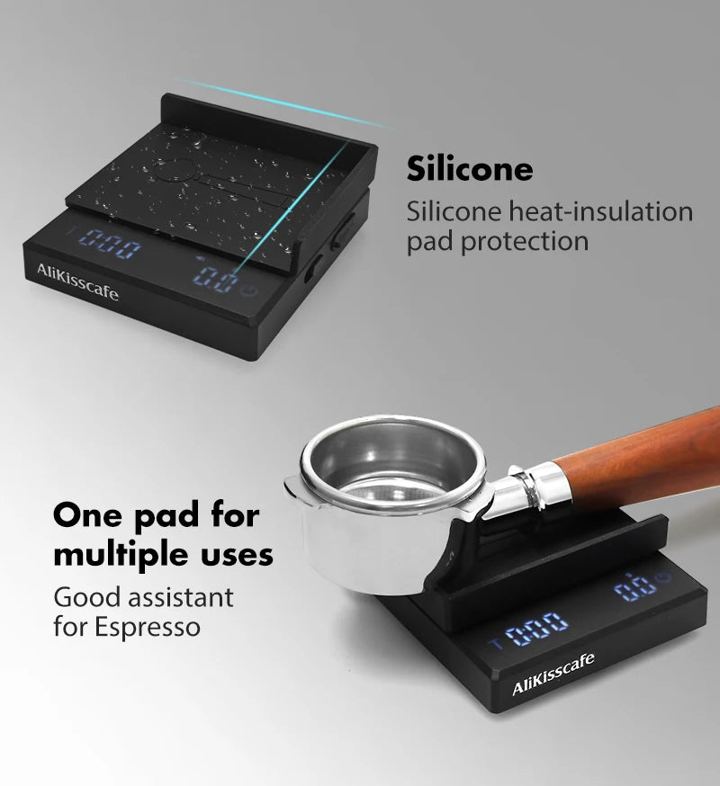 AliKisscafe Coffee Scale Digital Weight Electronic Kitchen Measuring Scales 0.1g High Precision Espresso Accessory Barista Tool by Smarsty