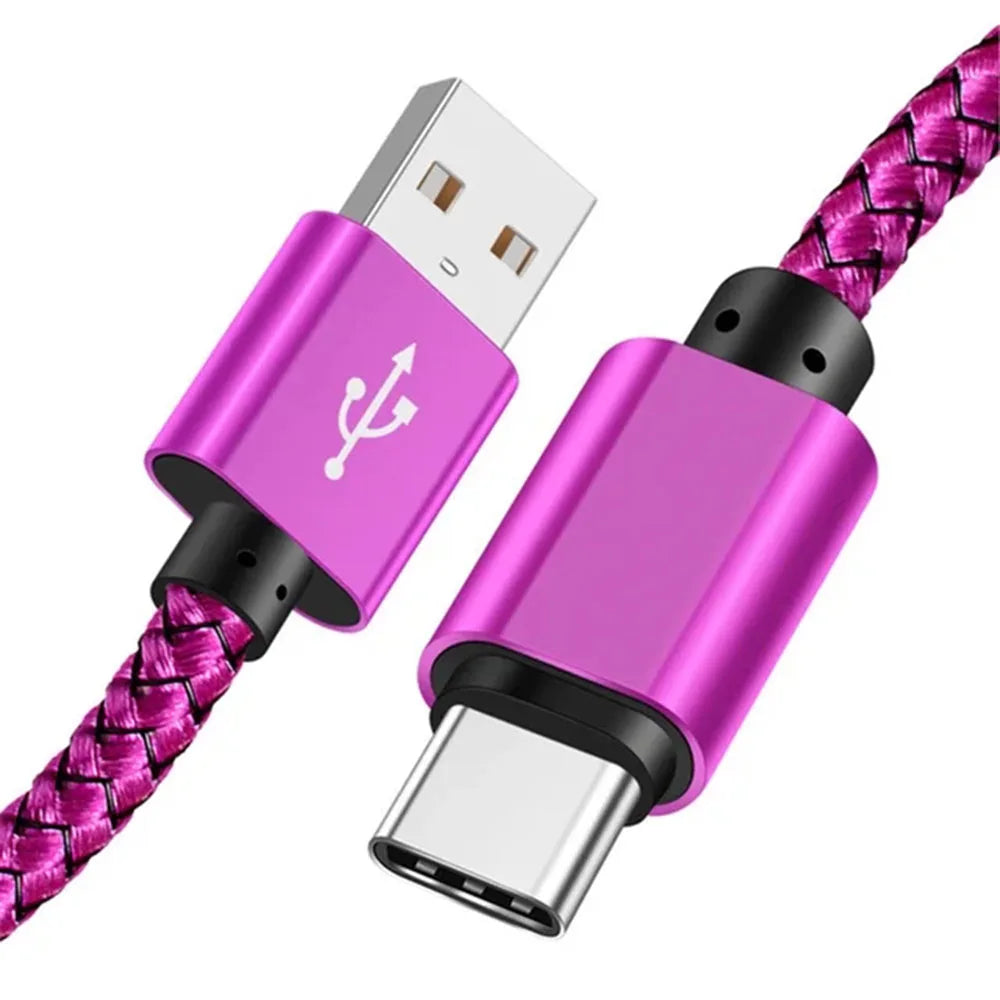 Nylon Fast Charging USB A to Type C Cable - Smarsty