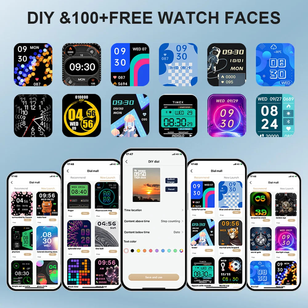 LAXASFIT H9 Smartwatch with Call Function and Heart Rate Monitoring - Smarsty