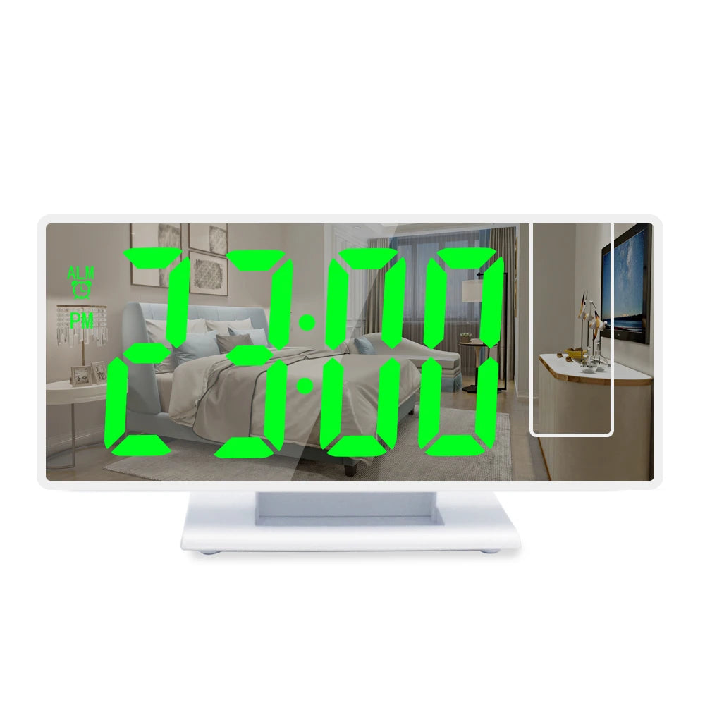 180 Degree Projection Alarm Clock with USB Charging - Smarsty