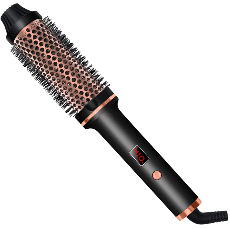 1.5 Inch Ceramic Heated Hair Curling Brush - Smarsty