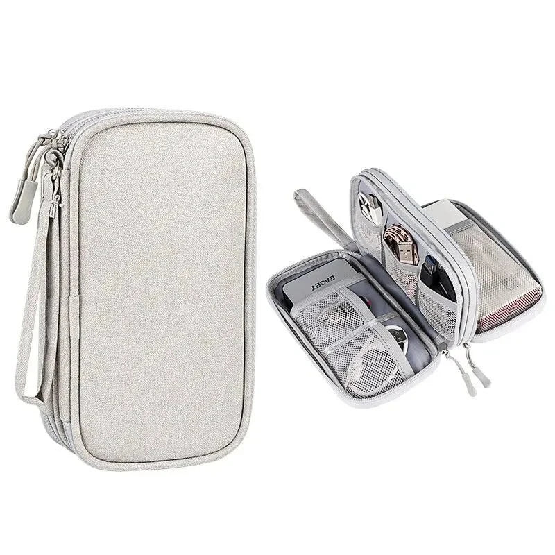Portable Travel Cable Organizer Bag With Multi Layer - Smarsty