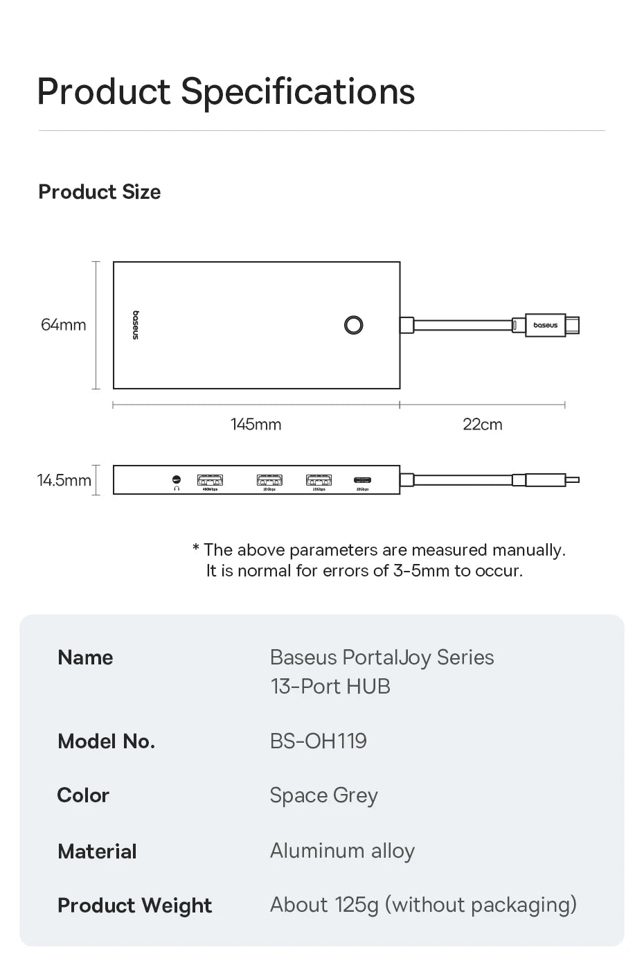 USB-C Hub 4K Ultra HDMI Multiport RJ45 VGA PD 100W