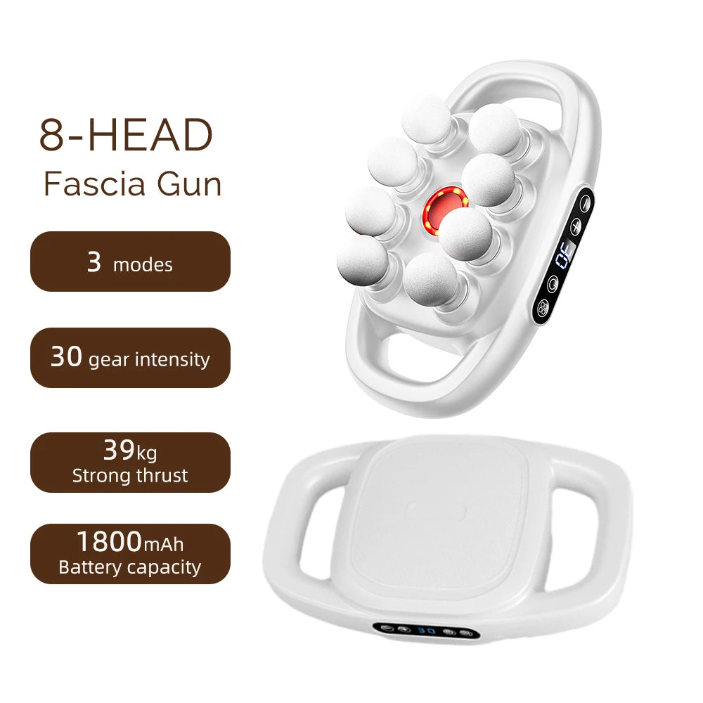 16-Head Fascia Gun High-Frequency Vibration Body Massage Gun Back and Waist Massager Neck Shoulder Massager Muscle masajeador - Smarsty