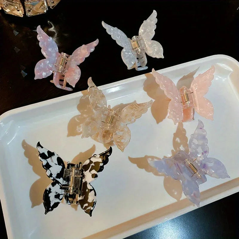 Butterfly Acetate Hair Clip Lightweight Gradient Tie Dye - Smarsty