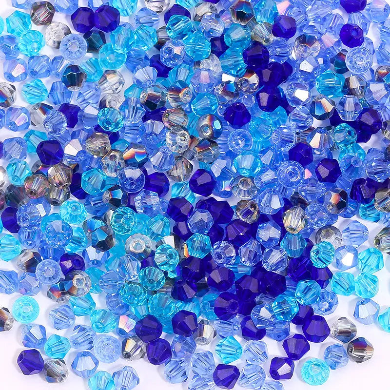 100Pcs 4MM Glass Bicone Beads for Jewelry Making - Smarsty