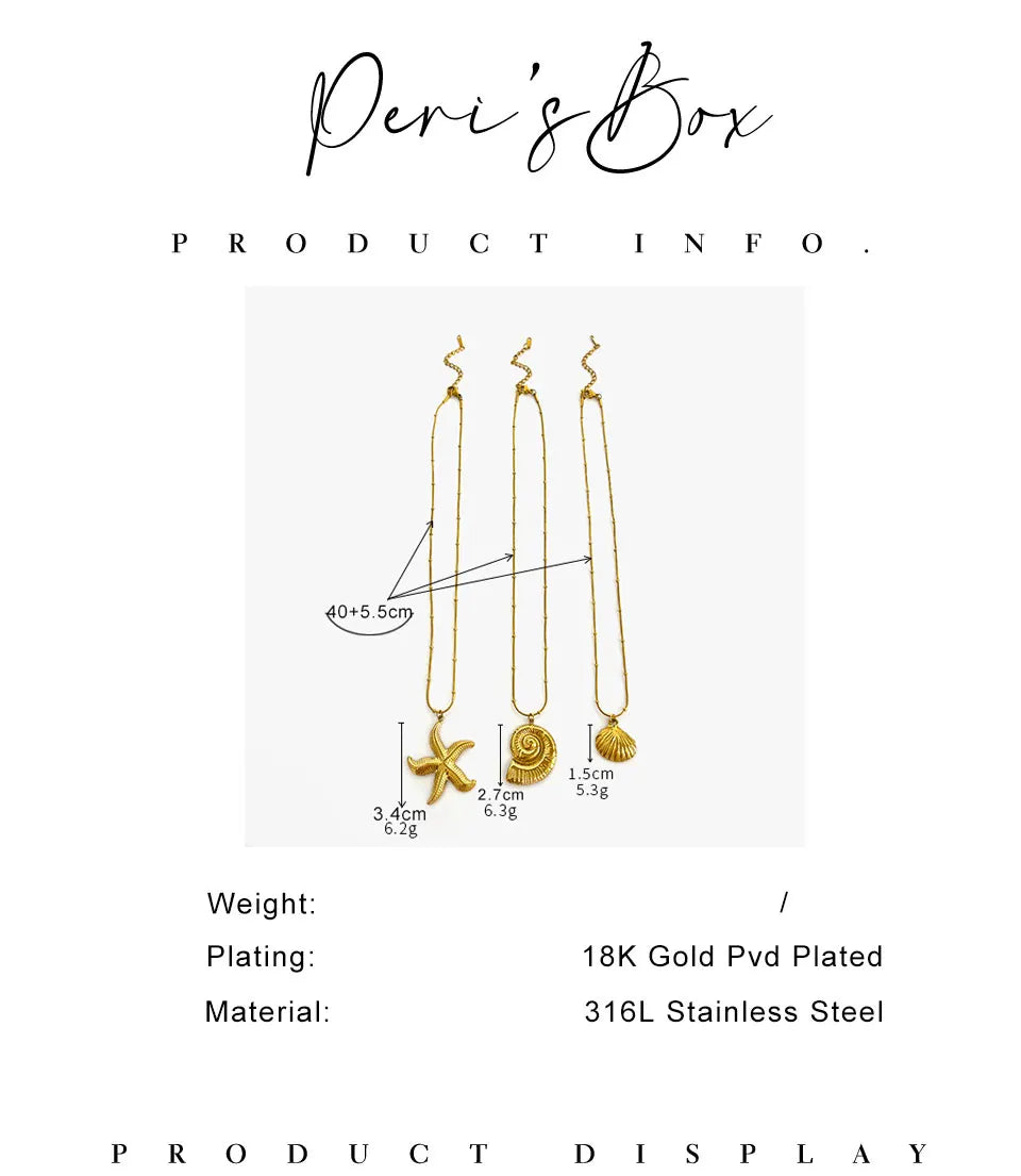 Minimalist Starfish Pendant Necklace for Beach Parties - Smarsty