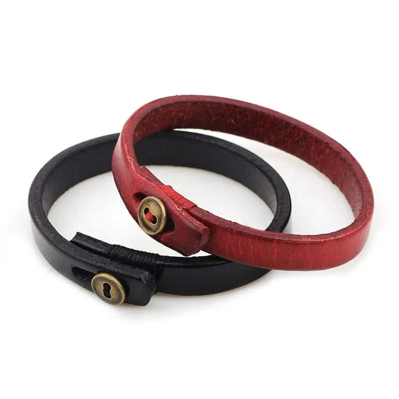 Punk Hip Hop Leather Skull Bracelet for Unisex Fashion - Smarsty