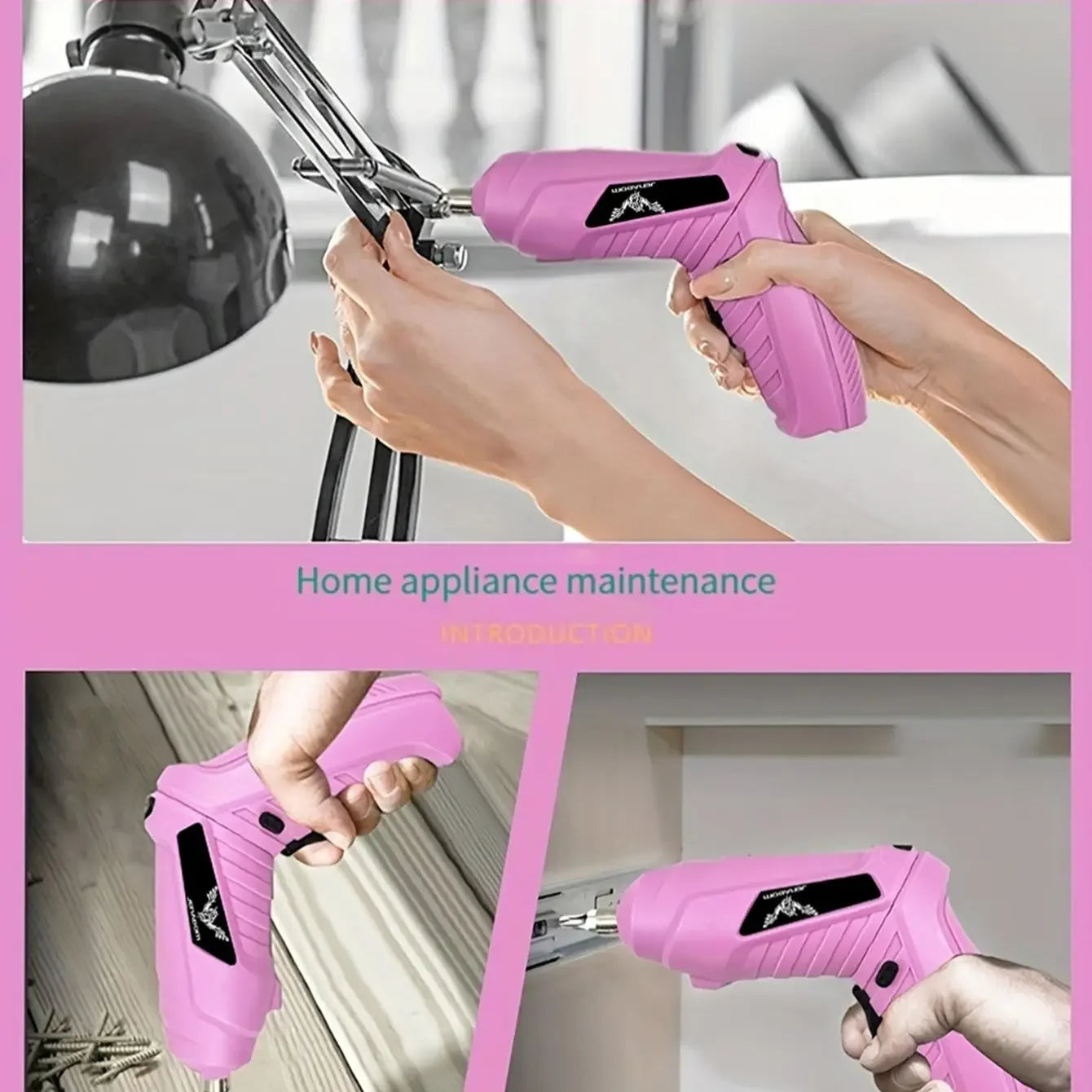 3.6V cordless drill rechargeable electric screwdriver, 3.5N · m maximum torque electric screwdriver, front LED light