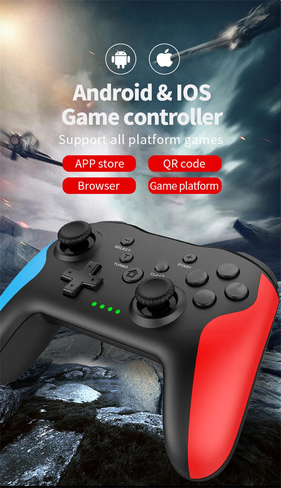 GAMINJA MG25Z Wireless Bluetooth Gamepad for Nintendo Switch - Smarsty