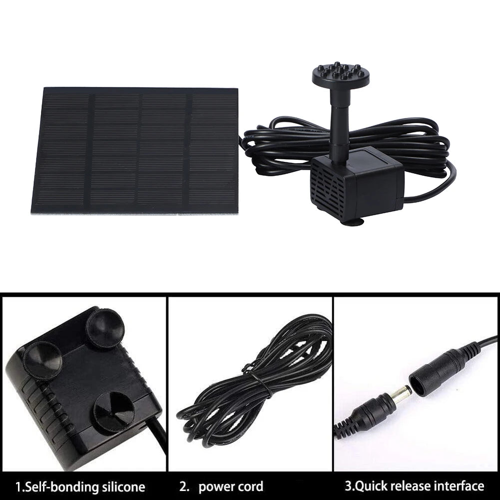 Solar Powered Water Fountain Kit for Garden Decoration - Smarsty