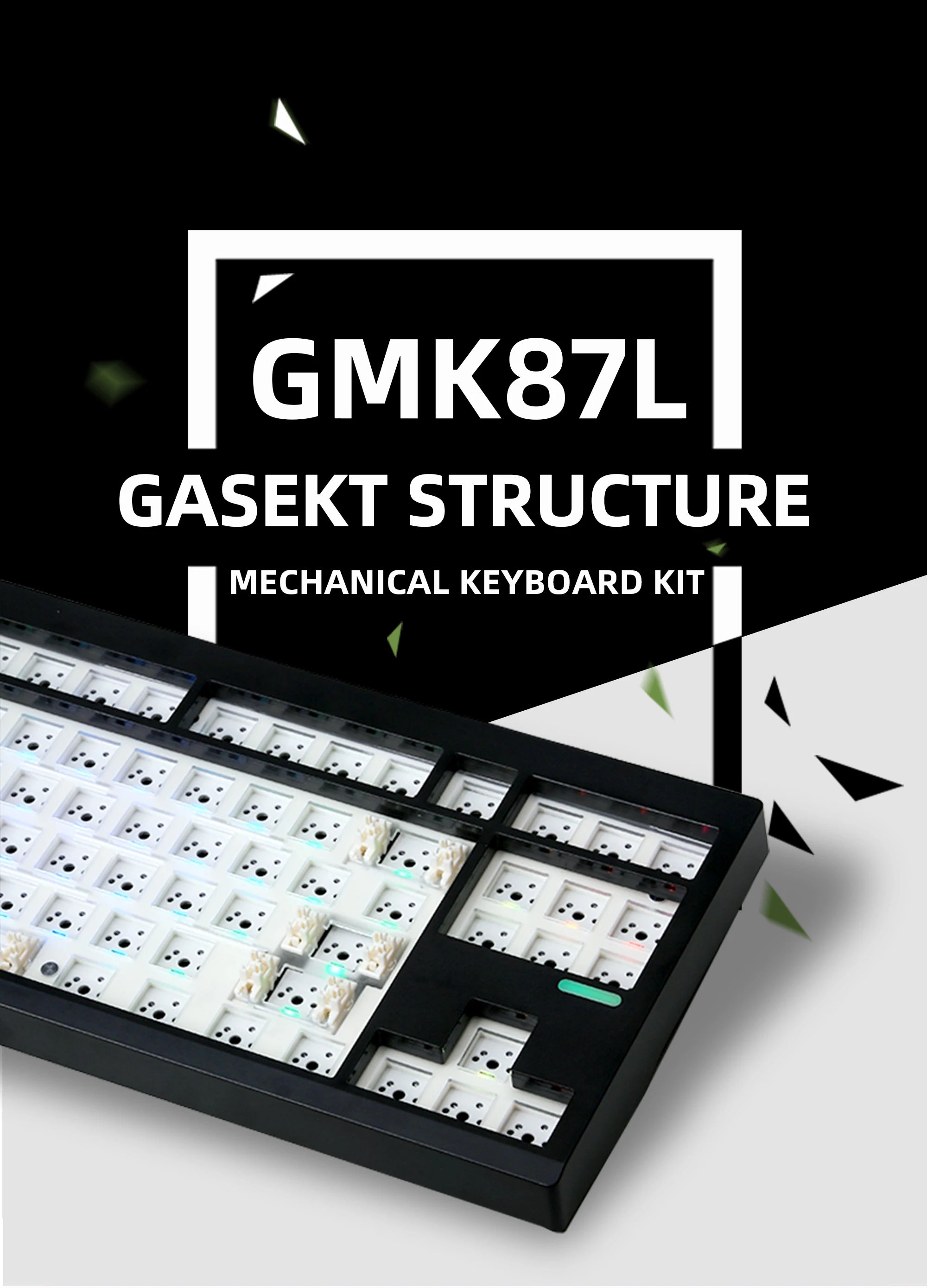 Mechanical Keyboard Kit With 3-Mode Wireless Bluetooth