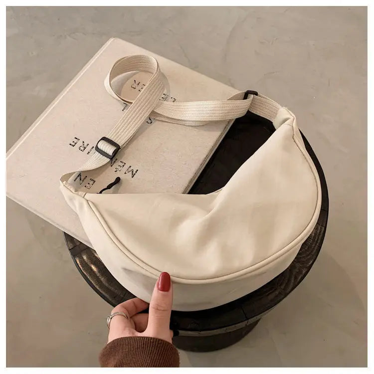 Soft Nylon Crossbody Bag For Women With Laptop Compartment - Smarsty