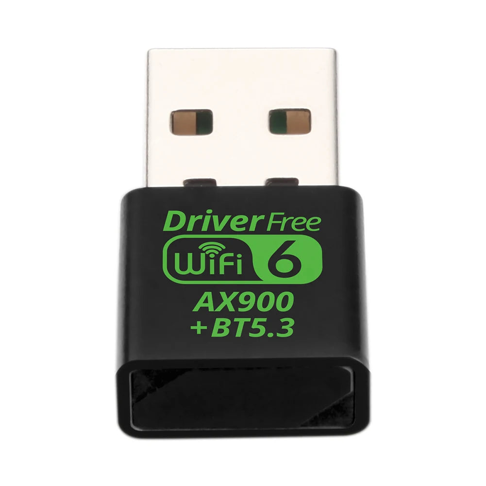USB WiFi 6 Bluetooth 5.3 Adapter USB WiFi Network Wireless Wlan Receiver Dual Band 2.4/5.8GHz Mini USB WiFi Dongle Driver Free